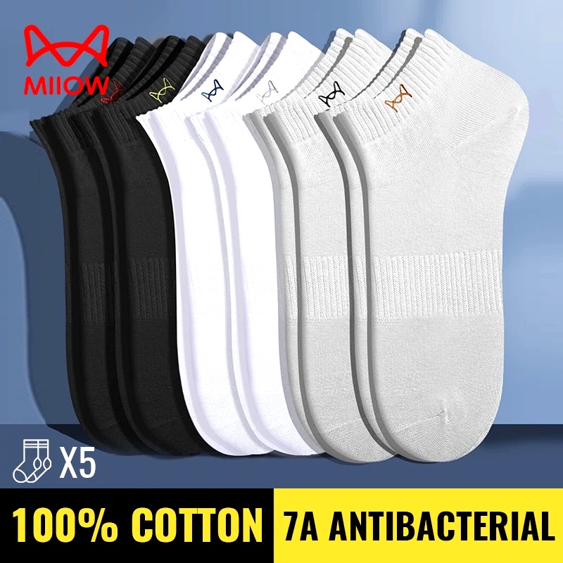 Ankle Sock Low Cut - MiiOW Pure Cotton Short Sock Men