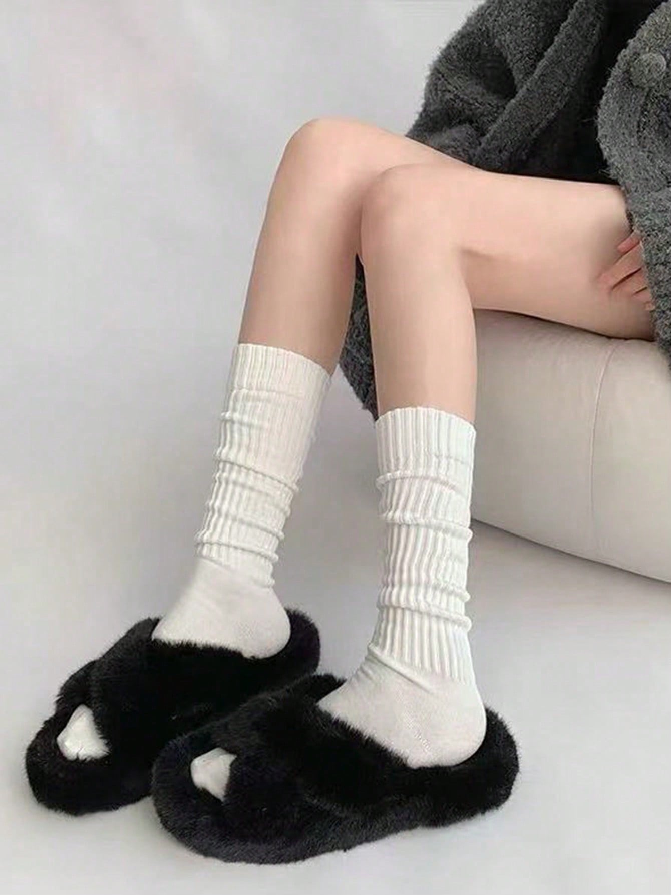 Women's Autumn/Winter Cute Gir - Boot Sock Slouchy avis et prix