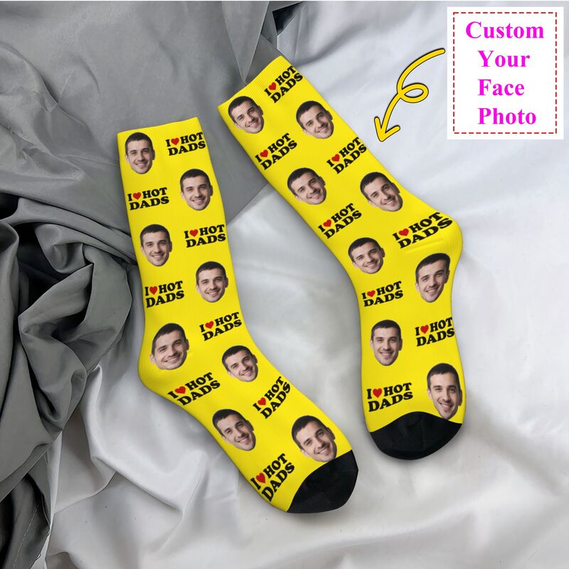 I Love Hot Dads Custom Dress S - Dress Sock Men avis et prix