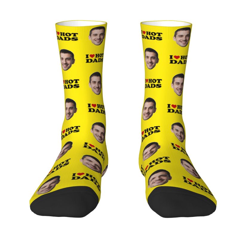 I Love Hot Dads Custom Dress S - Dress Sock Men avis et prix