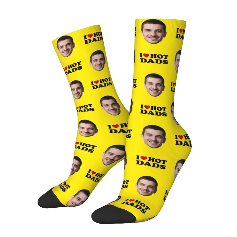 I Love Hot Dads Custom Dress S - Dress Sock Men avis et prix