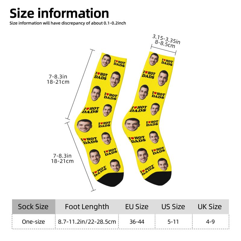 I Love Hot Dads Custom Dress S - Dress Sock Men avis et prix
