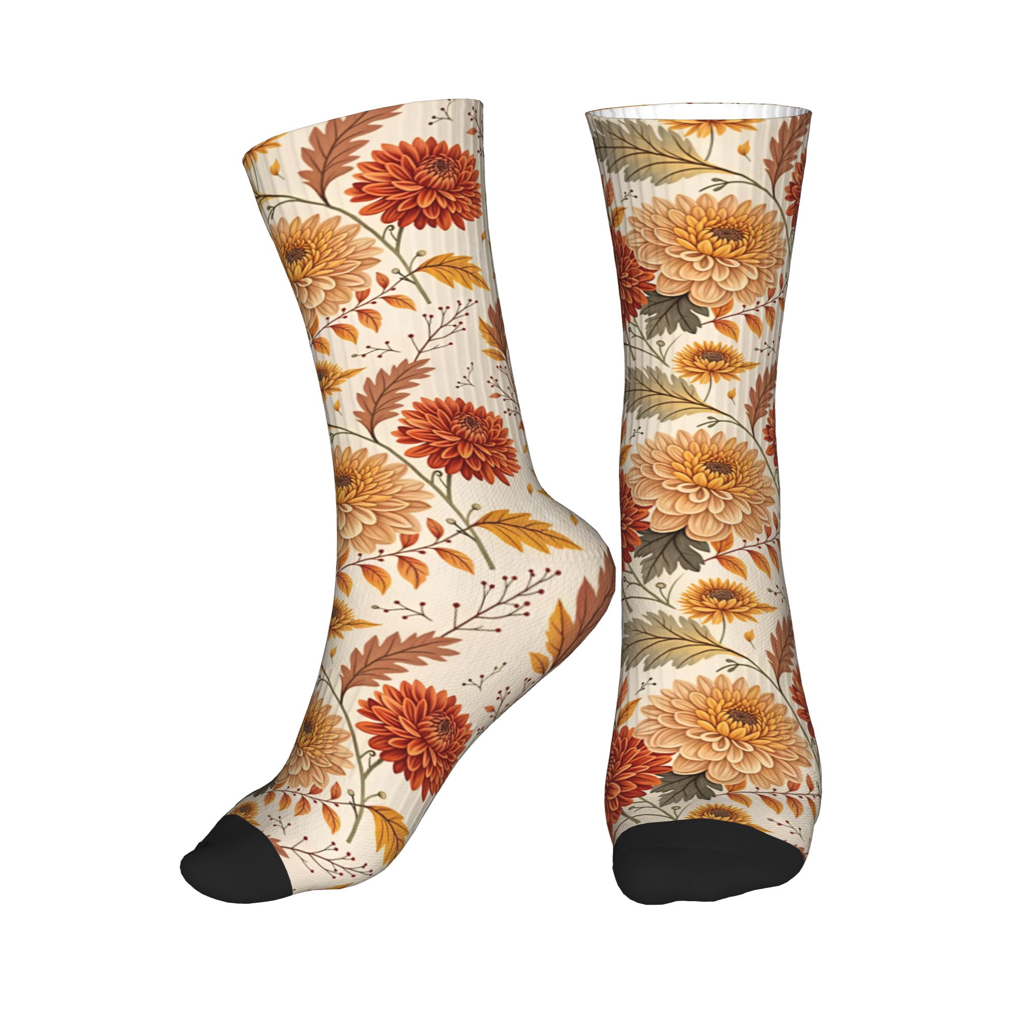 Fun Mens Autumn Chrysanthemum  - Dress Sock Men avis et prix