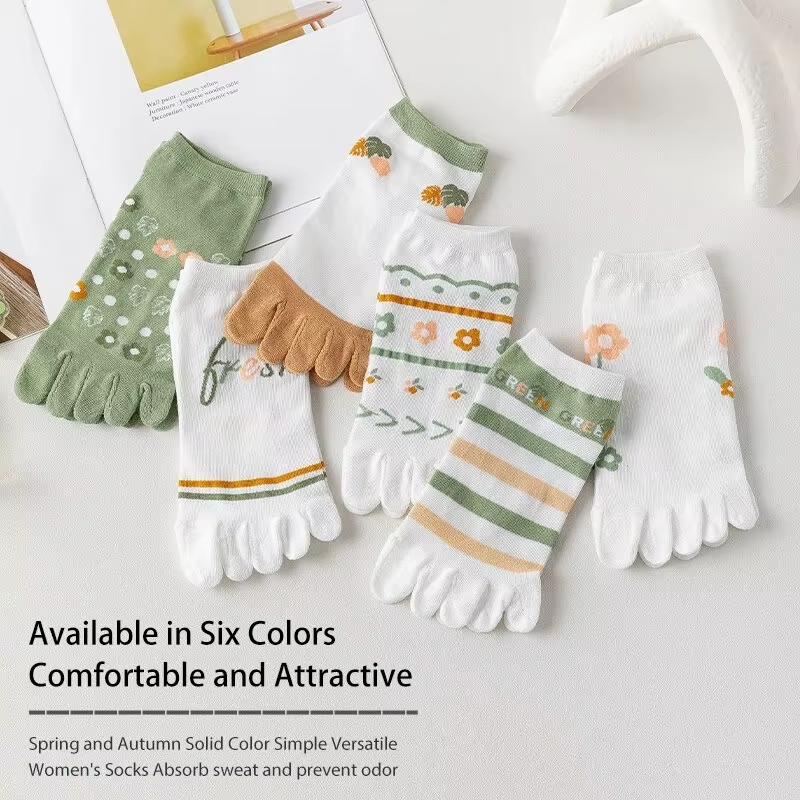 3 Pairs of Women's Spring and  - Toe Sock Split avis et prix