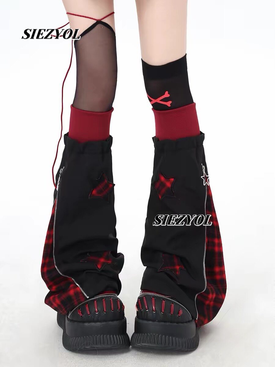 Original Plaid Leg Warmers 202 - Boot Sock Slouchy avis et prix