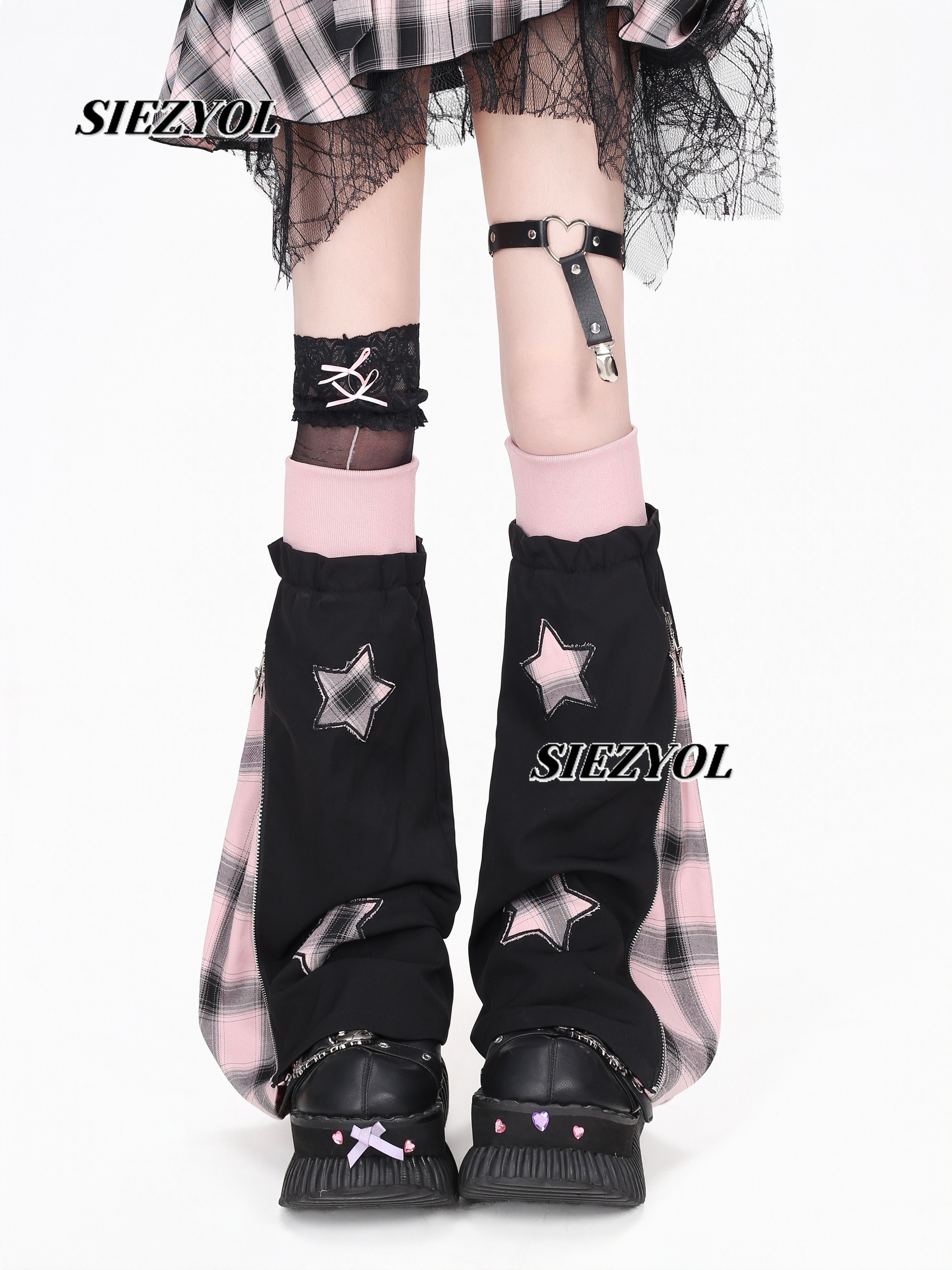 Original Plaid Leg Warmers 202 - Boot Sock Slouchy avis et prix