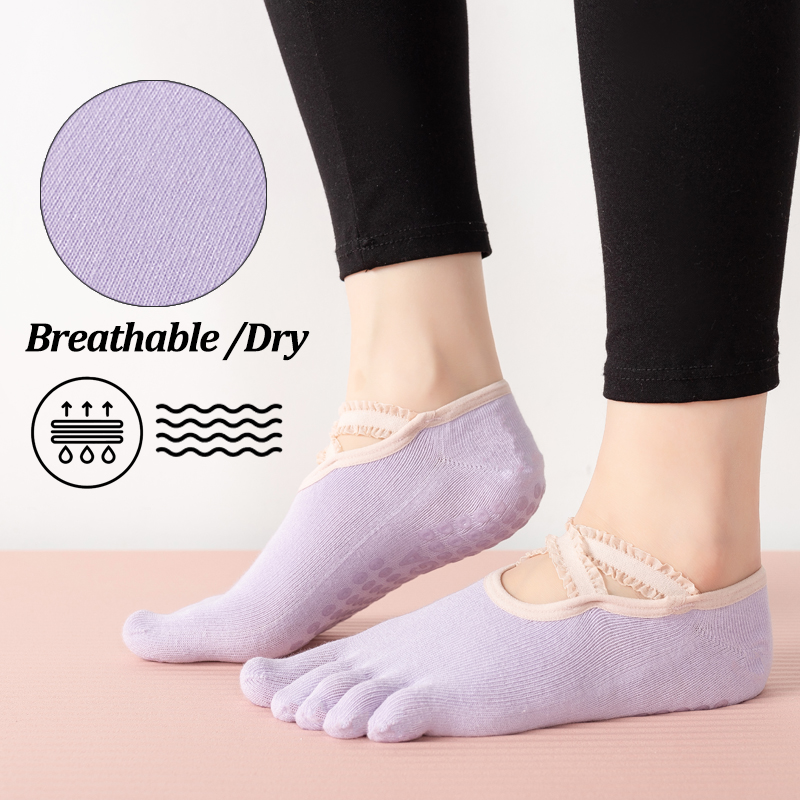 Ladies Non-Slip Pilates Socks  - No Show Sock Women avis et prix