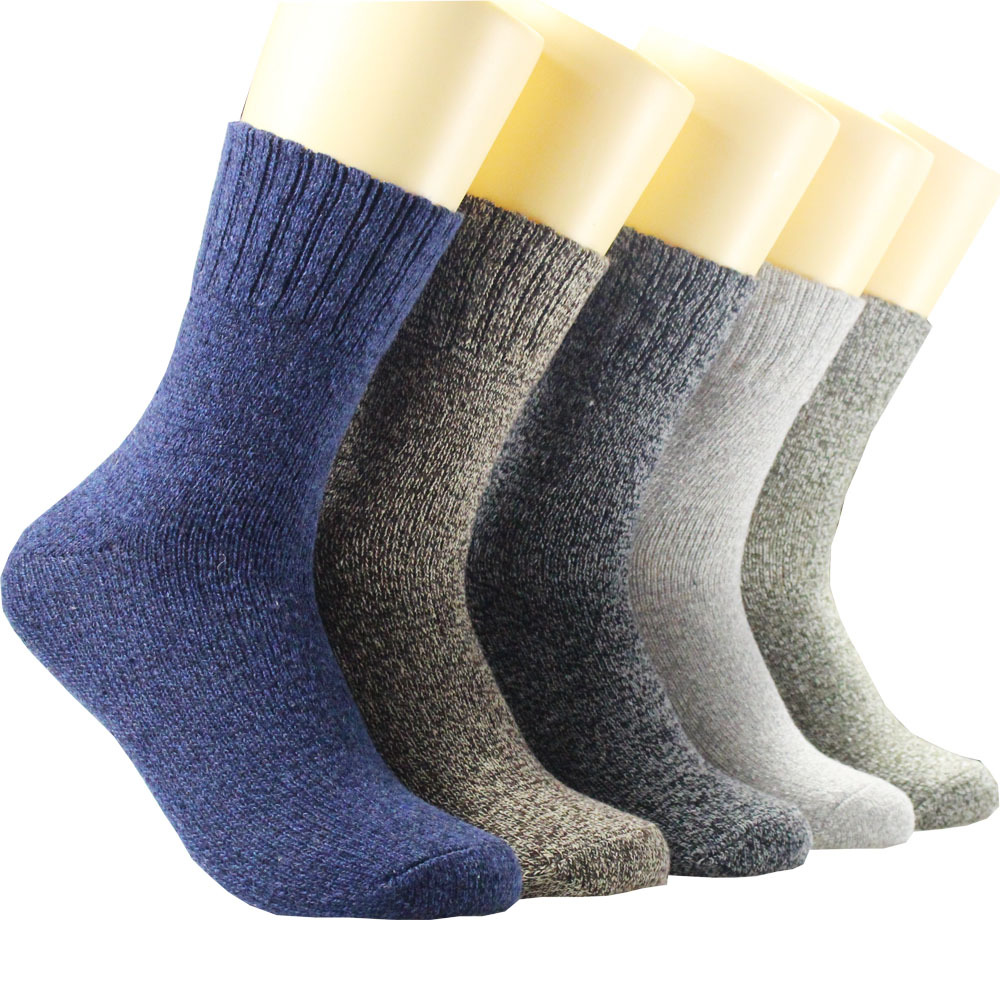 5 Pairs 1 Lot Men's Winter War - Cotton Crew Sock Pack avis et prix