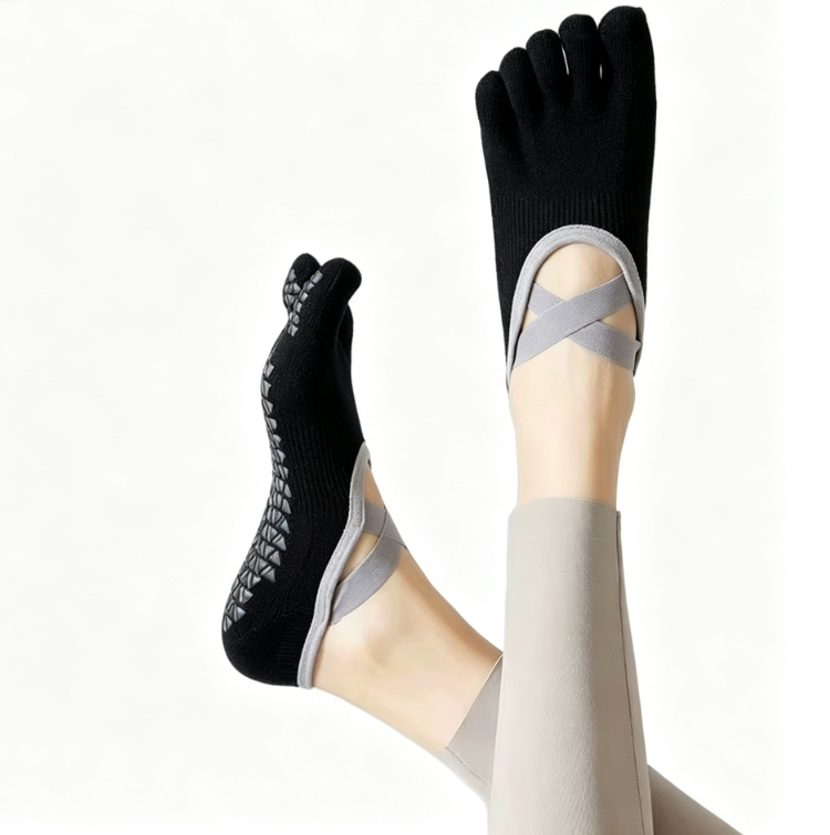 Women's 5-Toe Non-Slip Yoga Pi - Grip Sock Yoga avis et prix