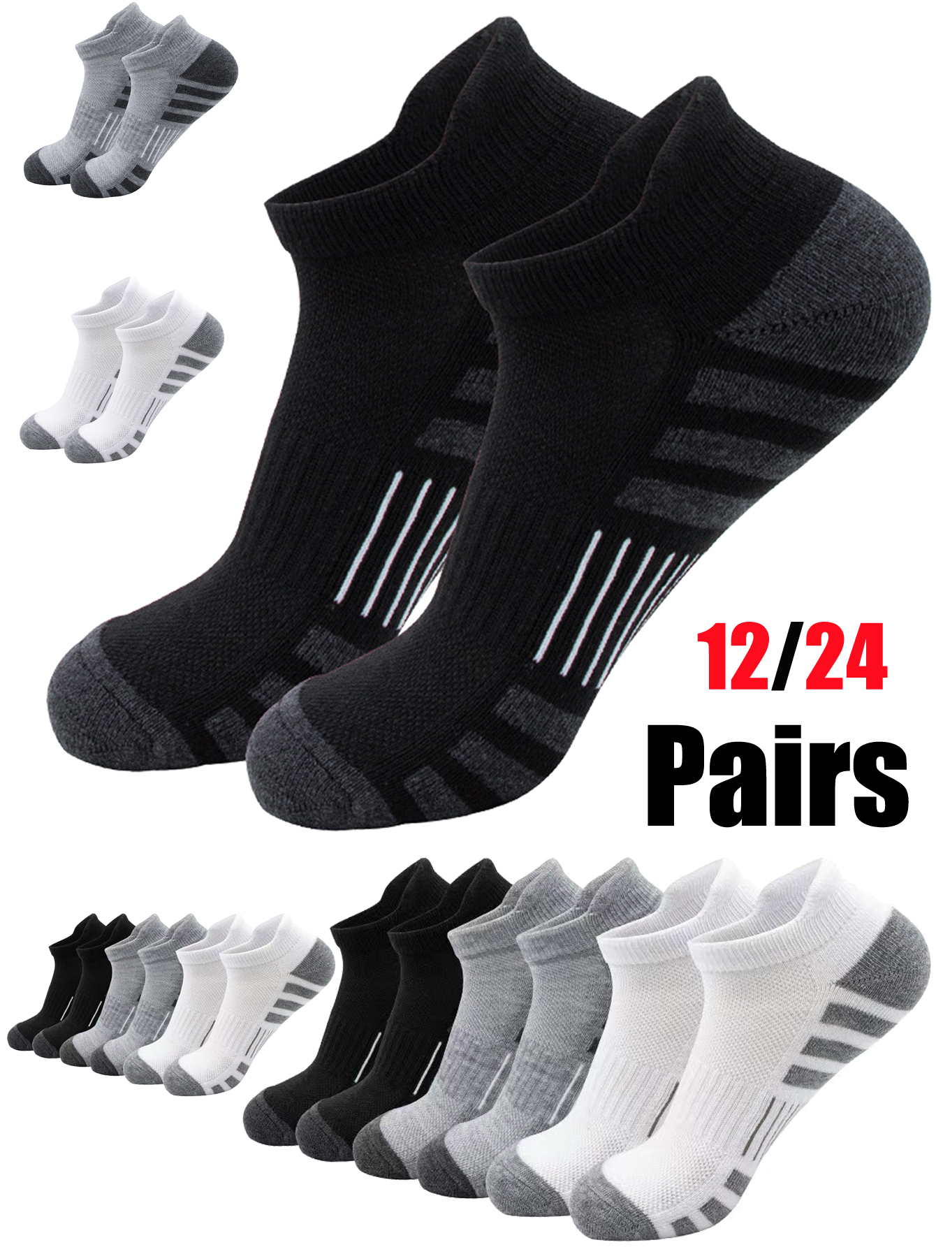 Unisex Low Cut Sports Tab Ankl - Athletic Sock Cushion avis et prix