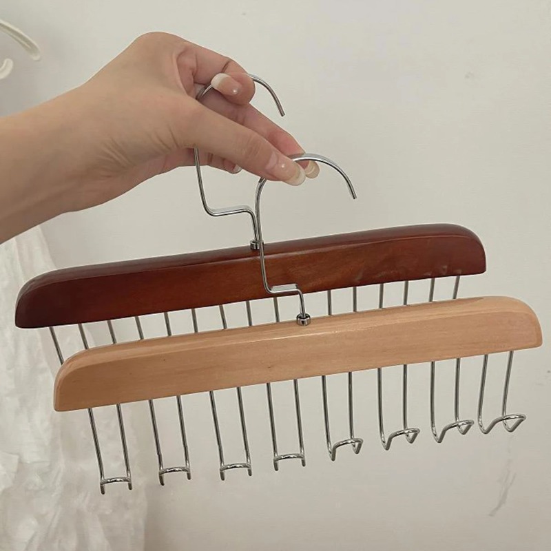 Solid Wood Eight-hook Hanger M - Sock Organizer Tray avis et prix