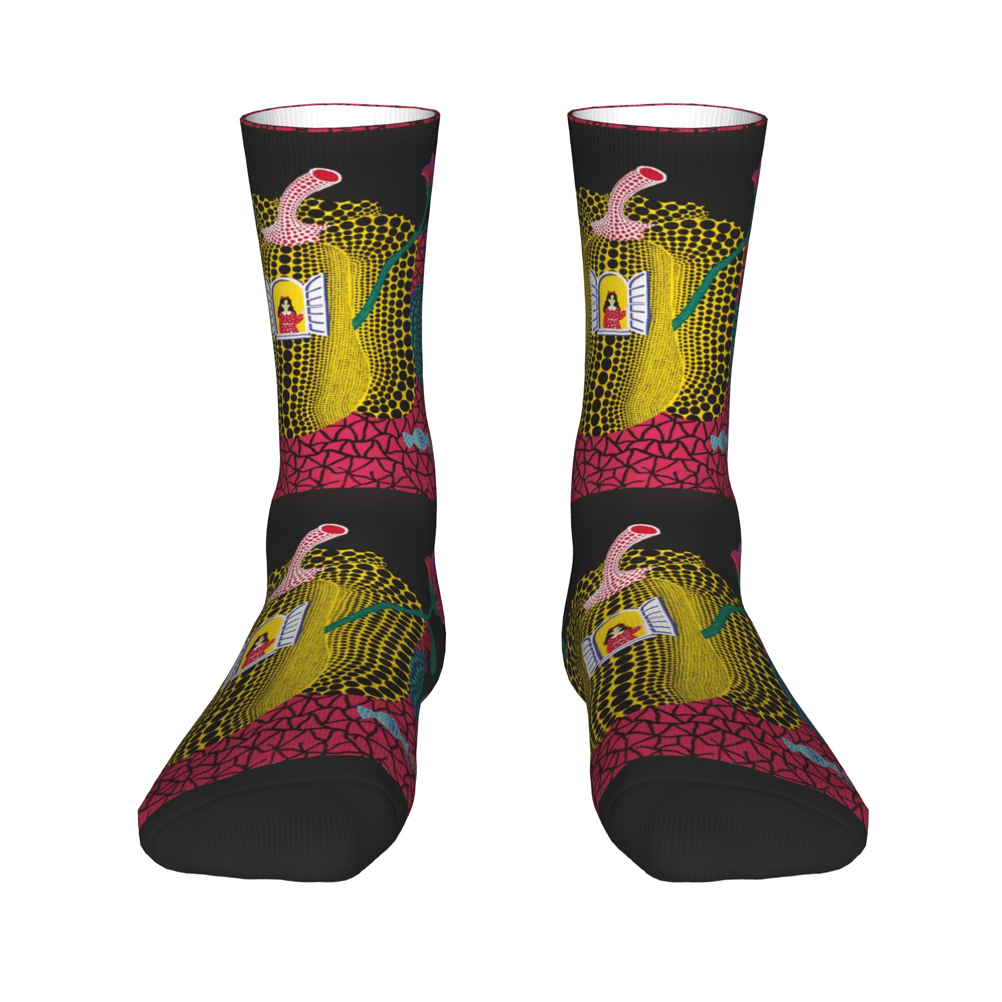 Custom Yayoi Kusama Abstract P - Dress Sock Men avis et prix
