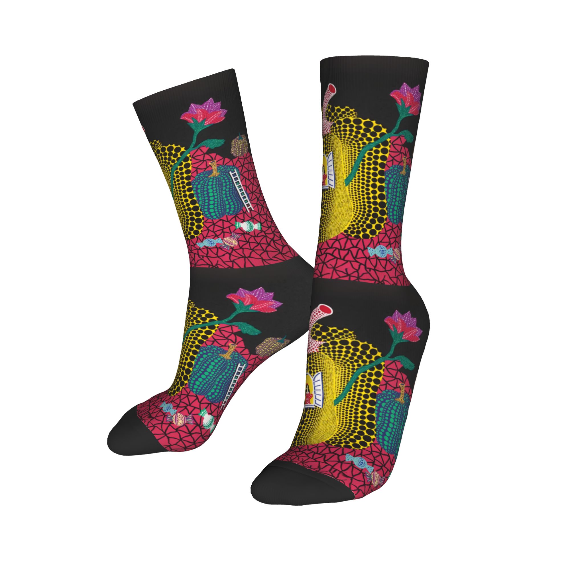 Custom Yayoi Kusama Abstract P - Dress Sock Men avis et prix