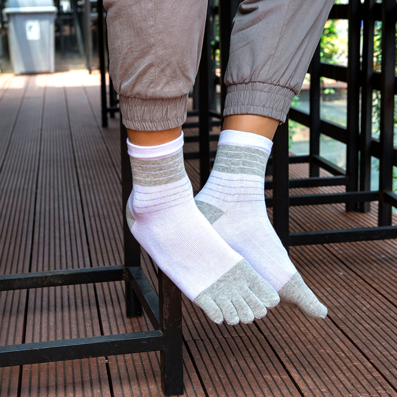 3/5 Pairs Men Five Toe Crew So - Toe Sock Split avis et prix