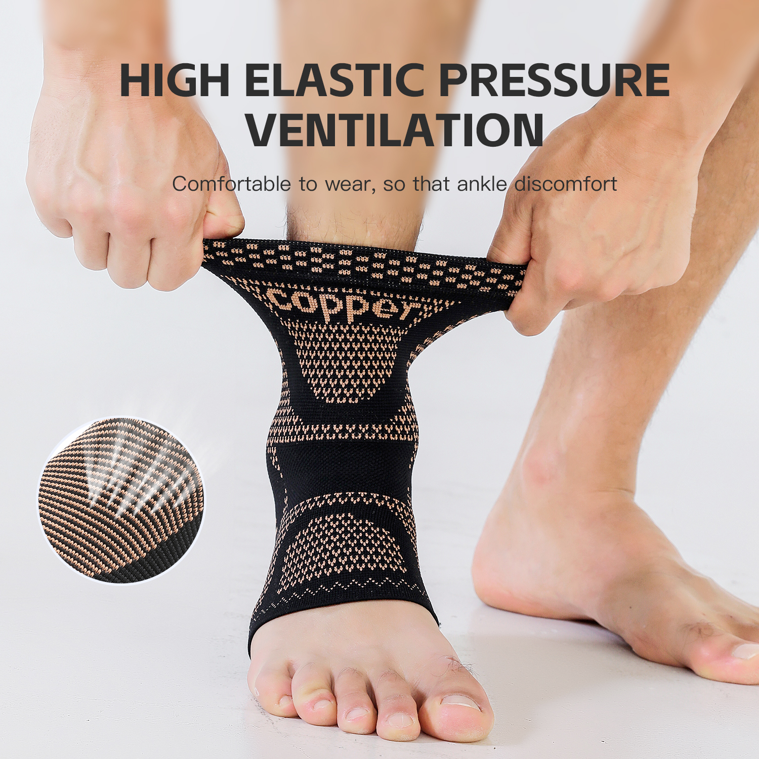 1/2 piece Copper Ankle Brace,I - Ankle Brace Sock avis et prix