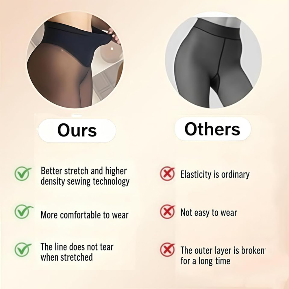 One Seam Fleece Lined Tights W - Tights Pantyhose Sheer avis et prix