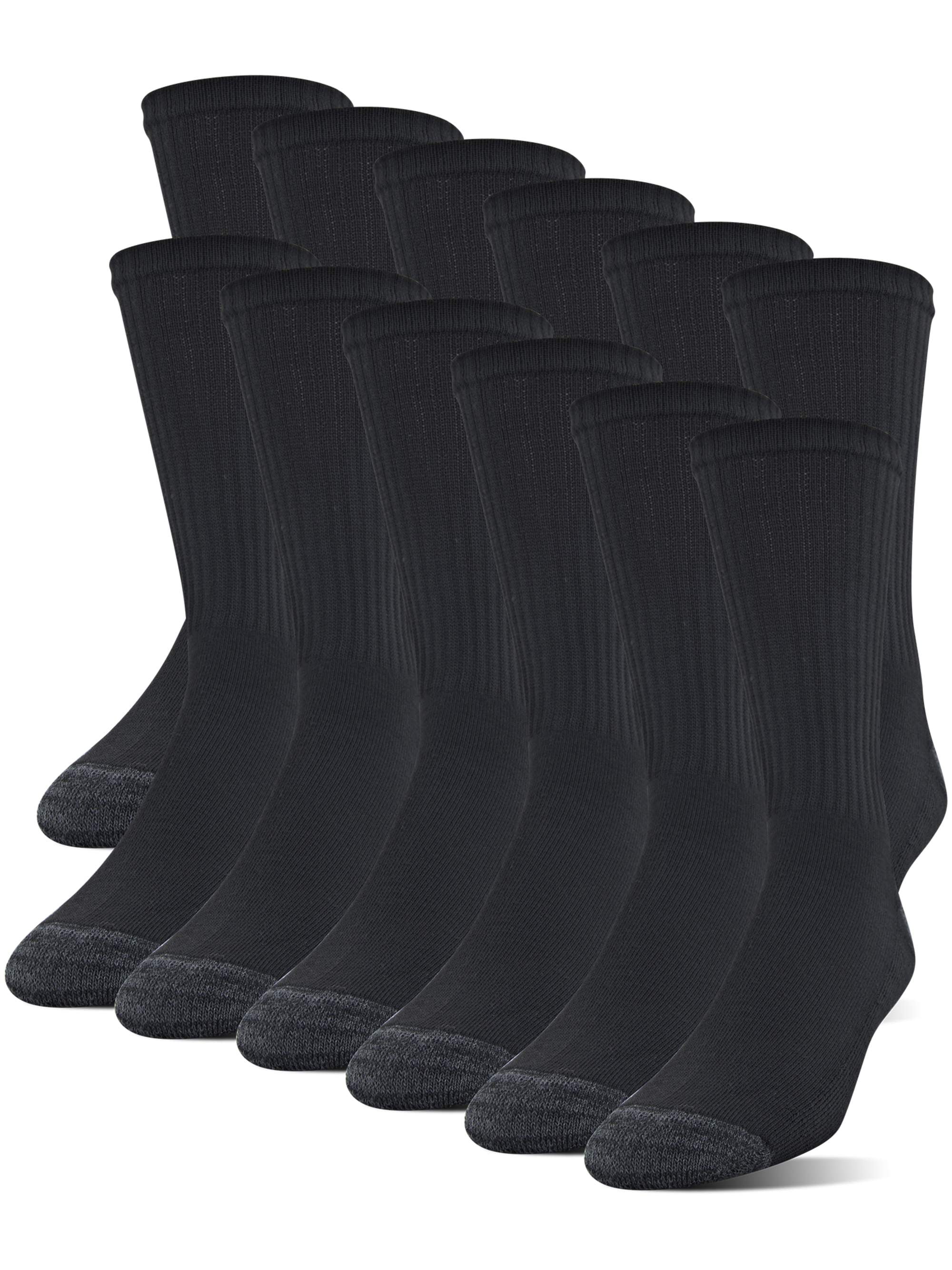 12 Pairs Mens Half Cushion Cre - Cotton Crew Sock Pack avis et prix