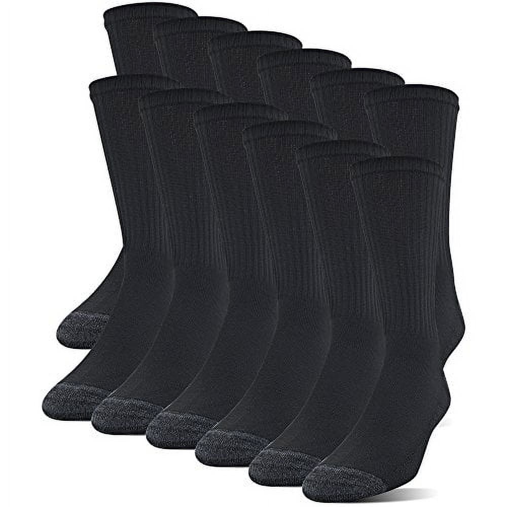 12 Pairs Mens Half Cushion Cre - Cotton Crew Sock Pack avis et prix