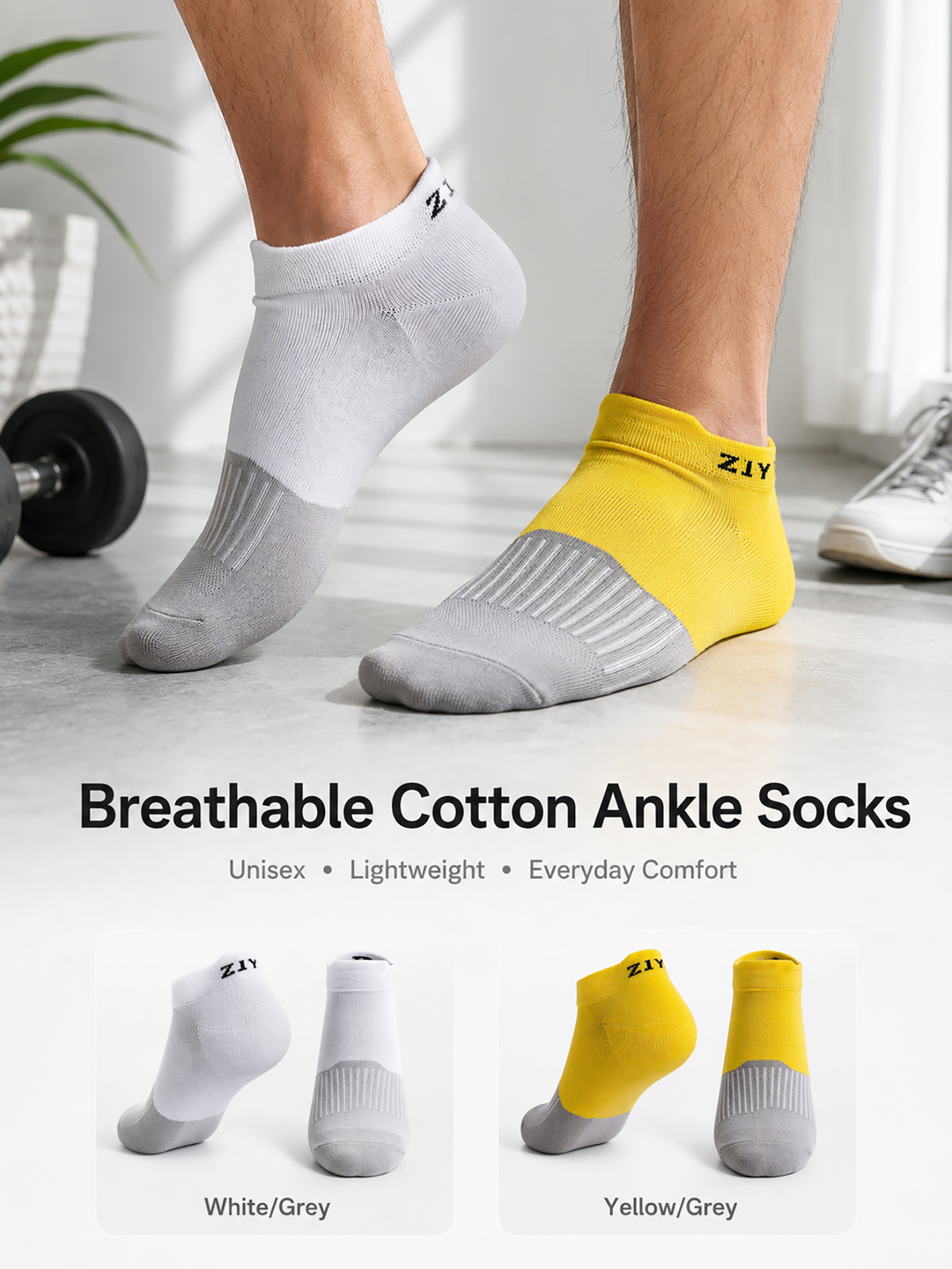 1/4/6Pairs Men's Color Block A - Ankle Sock Low Cut avis et prix