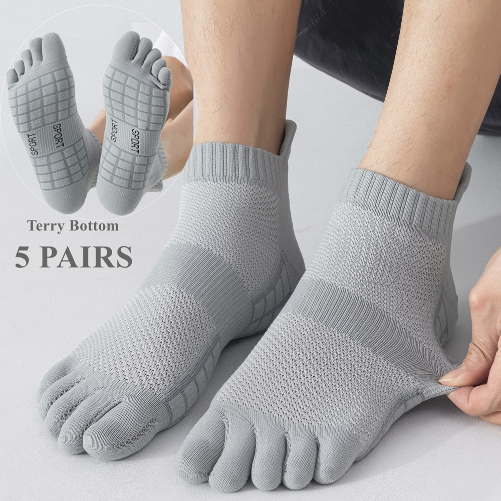 5 Pairs Sports Toe Socks Men T - Ankle Sock Low Cut avis et prix