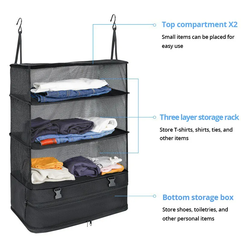 3-in-1 Travel Clothes Storage  - Sock Organizer Tray avis et prix
