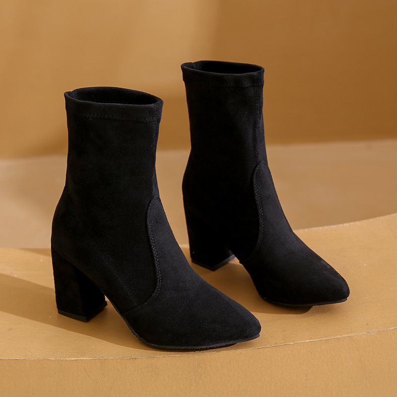 Winter new style chunky heel f - No Show Sock Women avis et prix