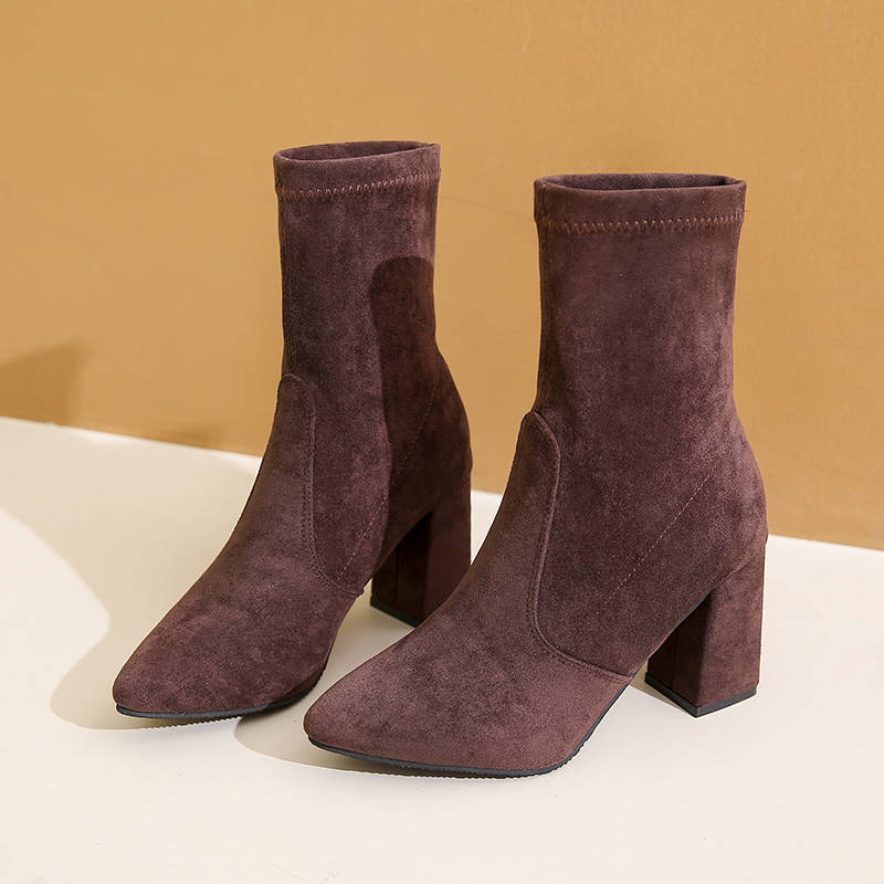 Winter new style chunky heel f - No Show Sock Women avis et prix