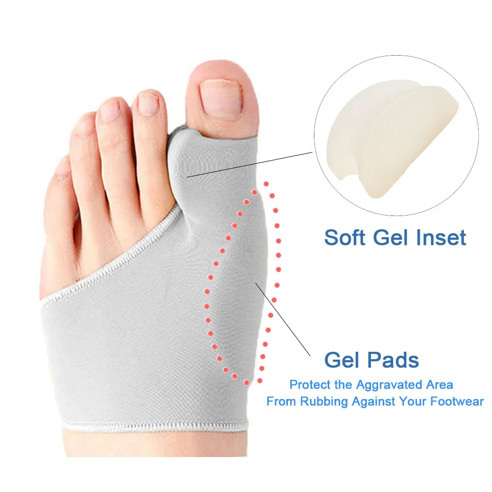 2Pcs Toe Separator Hallux Valg - Ankle Brace Sock avis et prix